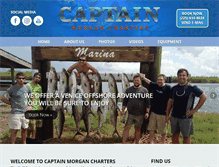 Tablet Screenshot of captdmorgancharters.com